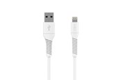 USB-kabel - FIXED LIQUID Silicone cable USB-A/Lightning 1.2m White - FIXD2-UL12-WH