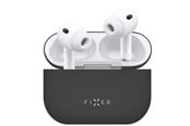 Mobiel - Overige accessoires - FIXED Silky Silicone case for Apple AirPods Pro 3 Black - FIXSIL-1629-BK