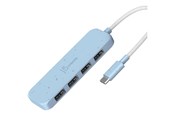 USB hub - j5create JCH341EC - hub - eco-friendly USB-C - 4 ports USB hub - 4 - USB 3.2 - Blauw - JCH341EC-N