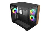 Case - Cooler Master Elite 481 Wood - Case - Tower - Zwart - E481-KHNN-S00