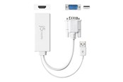 Beelscherm- en tv-kabel - j5create JDA214 - adapter cable - 17.6 cm - JDA214-N