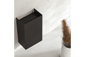 Badkamer accessoires - Gedy RIGA Wandgemonteerde papierbak matzwart - 210101