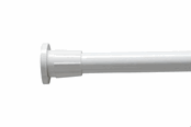 Badkamer accessoires - Croydex Telescopische douchegordijnstang – max. 183 cm - AD101022