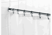 Badkamer accessoires - Croydex Elegante ronde douchegordijnrail - AD116541