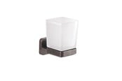 Badkamer accessoires - Gedy Tonga Tandenborstelglas - Gunmetal - TO1081