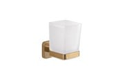 Badkamer accessoires - Gedy Tonga Tandenbeker - Geborsteld Messing - TO1088