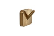 Badkamer accessoires - Croydex Tonga 2 stuks haken - Geborsteld messing - TO2788