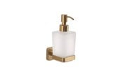 Badkamer accessoires - Gedy Tonga Zeepdispenser - Geborsteld Messing - TO8188