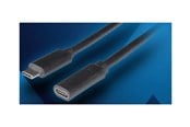 USB-kabel - Lanberg - USB-C extension cable - USB-C to USB-C - 50 cm - CA-USBE-20CC-0005-BK