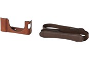 Camera hoes - SmallRig 4699 Leather Half Case Kit for FUJIFILM X100VI (Brown) - 4699