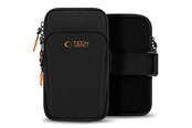 Mobiel - Overige accessoires - Tech-Protect M7 Universal Sport Armband Case - Black & Orange - 5906302331772