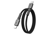USB-kabel - Tech-Protect Ultraboost DNA MagTwist USB-C PD Cable 100W / 5A 100 cm - Gray - 5906302331864