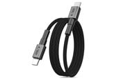 USB-kabel - Tech-Protect Ultraboost DNA MagTwist USB-C PD Cable 100W / 5A 200 cm - Gray - 5906302331871
