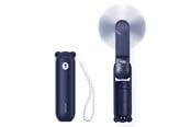 Powerbank - Jisulife Handheld Fan Life8 Mini Portable USB Fan with Power Bank Function 2000mAh and Flashlight - Blue Powerbank - Blauw - 2000 mAh - 6975061537182