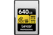 Geheugenkaart - Lexar Professional GOLD CFexpress 4.0 Type A - 640GB - LCAGOLD640G-RNENG