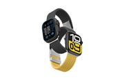 Smartwatch - Accessoires - AmazingThing Set of 2  Blend Band for Apple Watch 45/46/49mm - Yellow-Black/Black - TW49BY