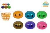 Kleine cadeautjes voor kinderen - Trend Toys Kawaii Glitter Slime Dumplings 1pcs 8.5cm. In Steam basket - 201088