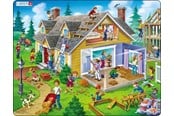 Puzzels - Larsen Puzzles Puslespil Hus - 62 brikker Maxi (36.5x28.5 cm) Vloer - US18