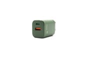 Mobiel - Adapters & Opladers - Hune Hurón D20 Dual USB-C & USB-A 20W Charger - Forest Green - AT-ACC-WA-133