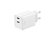 Mobiel - Adapters & Opladers - Hune Hurón D45W Dual USB-C 45W Wall Charger - Snow White - AT-ACC-WA-154