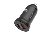 Mobiel - Adapters & Opladers - Hune Topo 20W Dual USB Car Charger (1x USB-C + 1x USB-A) - Black - AT-ACC-CC-041