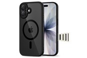 Mobiel - Covers & Cases - Tech-Protect Magpeak Magsafe CC Case for iPhone 17 - Clear Black - 5906302333608