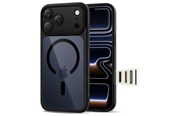 Mobiel - Covers & Cases - Tech-Protect  Magpeak Magsafe CC Case for iPhone 17 Pro - Clear Black - 5906302333615