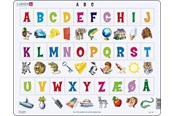 Puzzels - Larsen Puzzles Puzzle Learn the letters (29) - 29 pieces Maxi (36.5x28.5 cm) 2D Puzzels - LS829