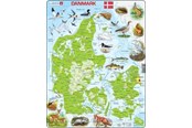 Puzzels - Larsen Puzzles Puzzle Denmark physical with animals - 66 pieces Maxi (36.5x28.5 cm) 2D Puzzels - K78