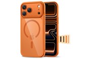 Mobiel - Covers & Cases - Tech-Protect Magpeak Magsafe CC Case for iPhone 17 Pro Max - Clear Orange - 5906302333820