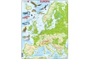 Puzzels - Larsen Puzzles Puzzle Europe Physical Standing - 87 pieces Maxi (36.5x28.5 cm) Vloer - K70