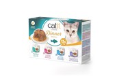 Katten - Catit - Dinner Dual-layer Wet Food for Cats - Multipack fish 12x75 g - 44720