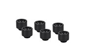 Doe-het-zelf waterkoeling - Thermal Grizzly DeltaMate Fitting - ST13 Black (6 - TG-DM-FIT-6017