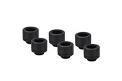 Doe-het-zelf waterkoeling - Thermal Grizzly DeltaMate Fitting - HT14 Black (6 - TG-DM-FIT-6014