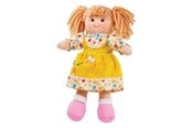 Pop, teddybeer en materiaal - Bigjigs Fabric Doll Daisy - 28cm - BJD002