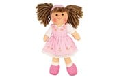 Pop, teddybeer en materiaal - Bigjigs Fabric Doll Rose - 28cm - BJD007