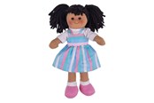 Pop, teddybeer en materiaal - Bigjigs Fabric Doll Kira - 28cm - BJD046