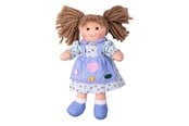 Pop, teddybeer en materiaal - Bigjigs Fabric Doll Grace - 28cm - BJD003