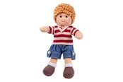 Pop, teddybeer en materiaal - Bigjigs Fabric Doll Harry - 28cm - BJD009