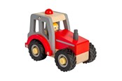 Houten speelgoed - Bigjigs Wooden Red Tractor - 36023