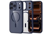 Mobiel - Covers & Cases - Tech-Protect MagMat MagSafe Case for iPhone 17 Pro - Clear Navy Blue - 5906302334247