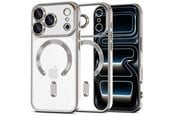 Mobiel - Covers & Cases - Tech-Protect MagFlex MagSafe Case for iPhone 17 Pro Max - Clear Silver - 5906302334605