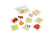 Speelgoed voor baby's - Bigjigs Wooden Shape Puzzle Farm - 10 pcs. - 35025