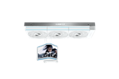 CPU koeler - Lian Li HydroShift II OLED Curved 360P28 - CPU waterkoeling - Max 36 dBA - GHS2OLDC36PW