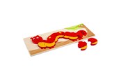 Speelgoed voor baby's - Bigjigs Wooden Number Puzzle Caterpillar - 10 pcs. - BJ745
