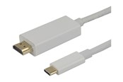 Beelscherm- en tv-kabel - Deltaco adapter cable - 1 m - USBC-HDMI-1010A