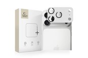 Mobiel - Beschermend glas - Tech-Protect Camfull Fit+ Lens Glass for iPhone 17 Pro - Silver - 5906302335527