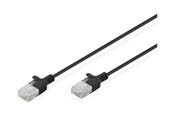 Netwerk - kabel - DIGITUS patch cable - black - Zwart - DK-1618-030S-BL-10