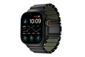 Smartwatch - Accessoires - Nomad Stratos Band Black Titanium Forest Green FKM - Apple Watch 45/46/49mm - NM009575858