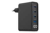 Mobiel - Adapters & Opladers - Gembird power adapter - 3 x USB-C USB Type A - 100 watt - TA-UC-PDQC100LCD-01-BK